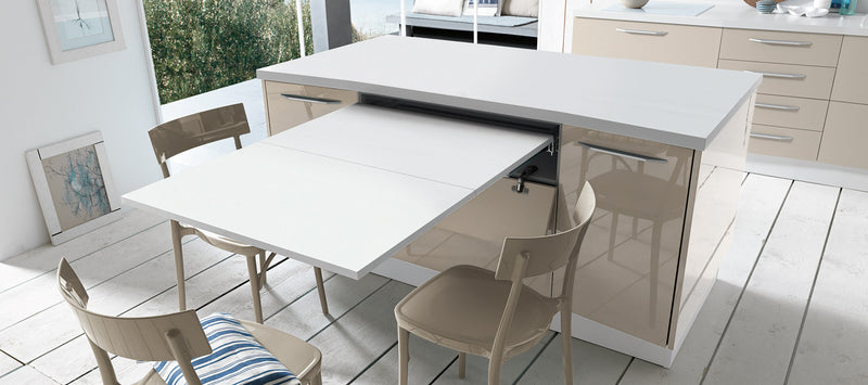 Load image into Gallery viewer, Salice Atim Brunch pull-out table in a kitchen
