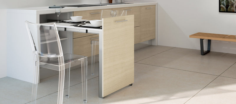 Load image into Gallery viewer, Salice Atim Evolution pull-out table in a kitchen