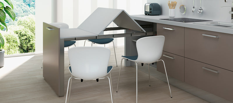 Load image into Gallery viewer, Salice Atim Evolution XL pull-out table in a kitchen
