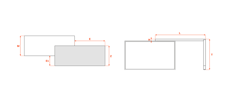 Load image into Gallery viewer, Salice Atim Sestante technical drawing, 900mm depth
