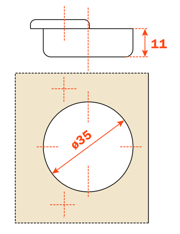 Load image into Gallery viewer, Salice Adjustable 65° Corner Cabinet Hinge 48mm Centres - C2AYA99R