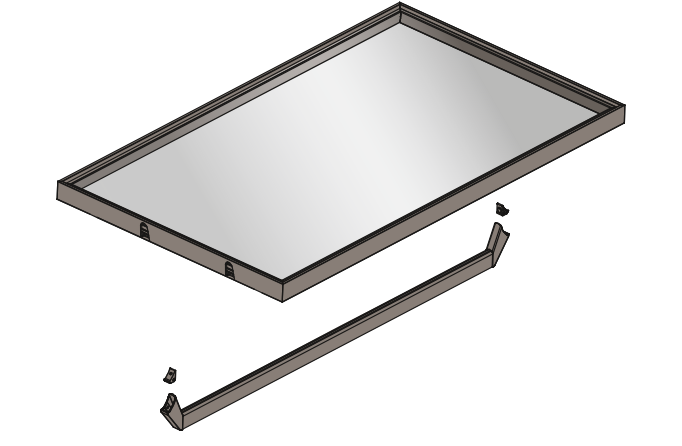 Load image into Gallery viewer, Salice Excessories Hanger Rail End Supports to suit Modular Shelves