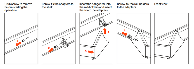 Load image into Gallery viewer, Salice Excessories Hanger Rail End Supports to suit Modular Shelves