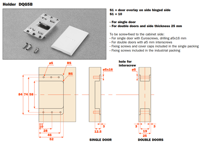 Load image into Gallery viewer, Salice Folder 180 Conecta Hinge Kit - External Side Fix Holder - DQG5B