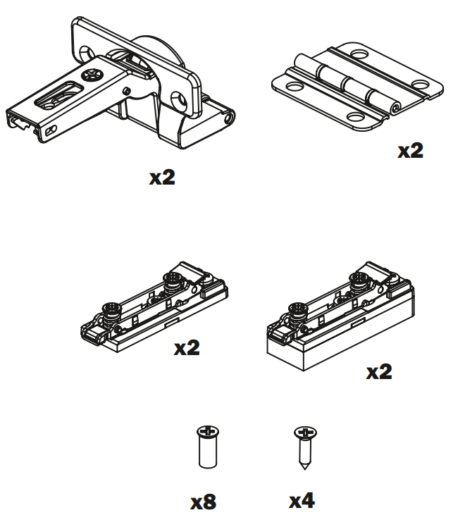 Load image into Gallery viewer, Salice Folder 180 Series M Hinge Kit