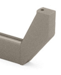 Load image into Gallery viewer, Salice Excessories Hanger Rail Angled End Supports with Back Cover - Bottom Fixing