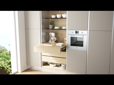 Load and play video in Gallery viewer, Salice Atim - OPLA Pull-out worktop flush with shelf - Frame Only