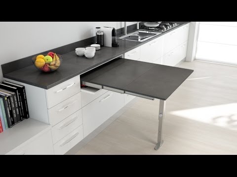 Load and play video in Gallery viewer, Salice Atim T-Able pull-out table from a drawer video 1
