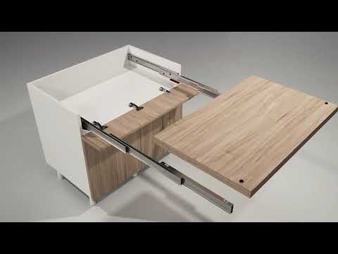 Load and play video in Gallery viewer, Atim Lunch Reverse pull-out worktop demonstration