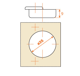 Load image into Gallery viewer, Salice Universal Sprung Hinge 110° for Wooden Doors