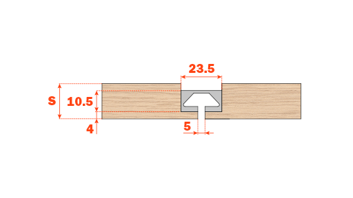 Load image into Gallery viewer, Salice Aluminium Pin Profile - 2950mm - Individual Lengths
