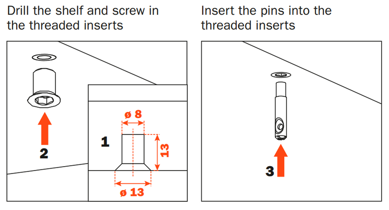 Load image into Gallery viewer, Salice Excessories Hanger Rail Centre Support to suit Straight End Supports
