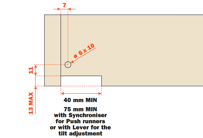 Load image into Gallery viewer, Salice AGLRXX3F Tilt Adjustment Lever – For Progressa and Progressa+ Runners