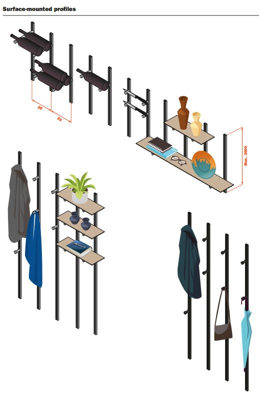 Load image into Gallery viewer, Salice Aluminium Pin Profile - 2950mm - Individual Lengths
