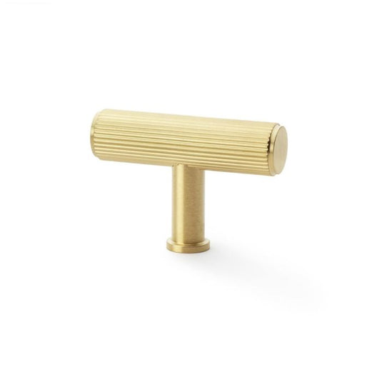 Alexander and Wilks Crispin Reeded T-bar Cupboard Knob