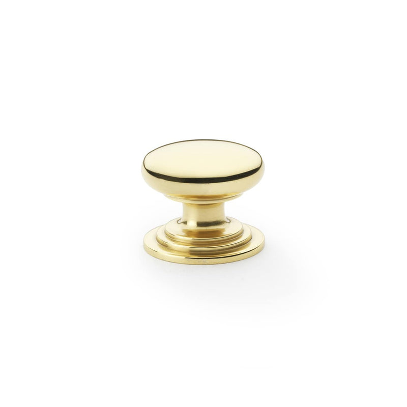 Load image into Gallery viewer, Alexander and Wilks Waltz Round Cupboard Knob on Stepped Rose
