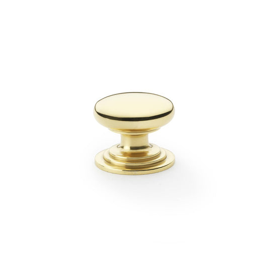 Alexander and Wilks Waltz Round Cupboard Knob on Stepped Rose