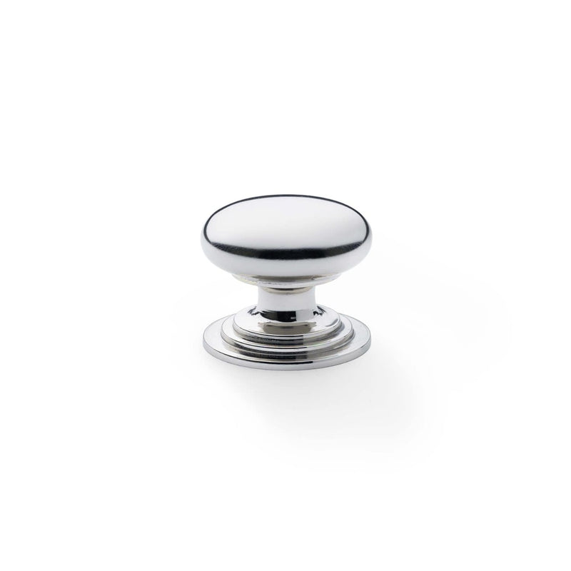 Load image into Gallery viewer, Alexander and Wilks Waltz Round Cupboard Knob on Stepped Rose
