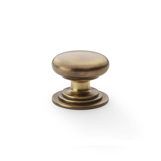 Alexander and Wilks Waltz Round Cupboard Knob on Stepped Rose