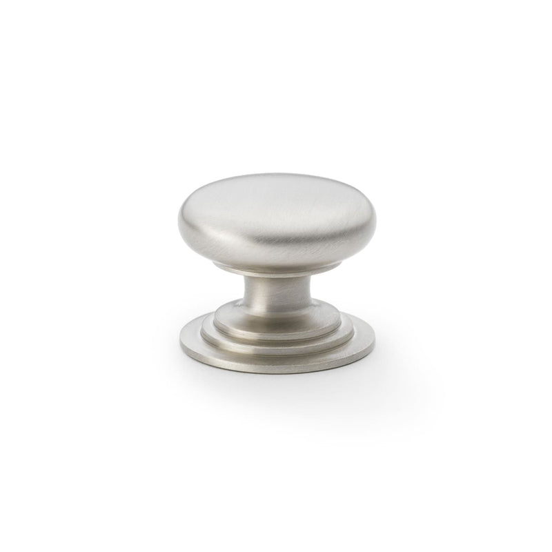 Load image into Gallery viewer, Alexander and Wilks Waltz Round Cupboard Knob on Stepped Rose
