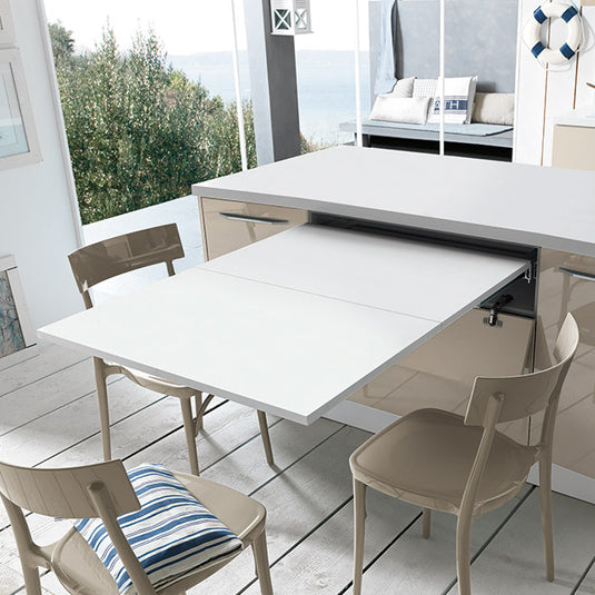 Salice Atim Brunch pull-out table extended