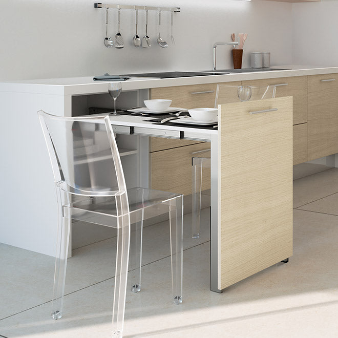 Load image into Gallery viewer, Salice Atim Evolution pull-out cabinet table extended
