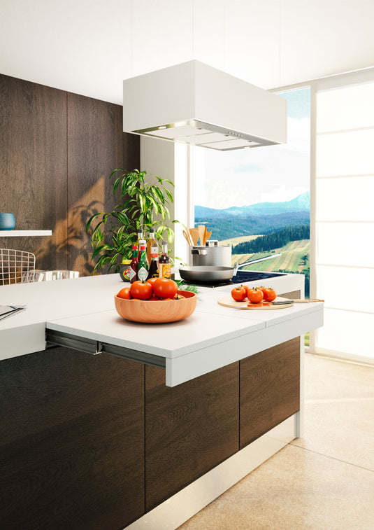 Salice Atim Sandwich pull-out worktop extended