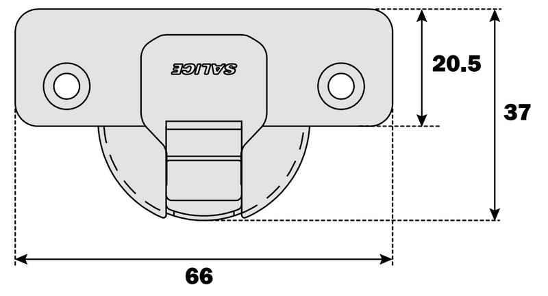 Load image into Gallery viewer, Salice Series 200 Sprung Full Overlay 94° Hinge 48mm Centres - C2ABA99
