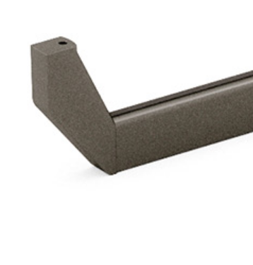 Salice Excessories Hanger Rail Angled End Supports with Back Cover - Bottom Fixing - VE80GMRA01633B