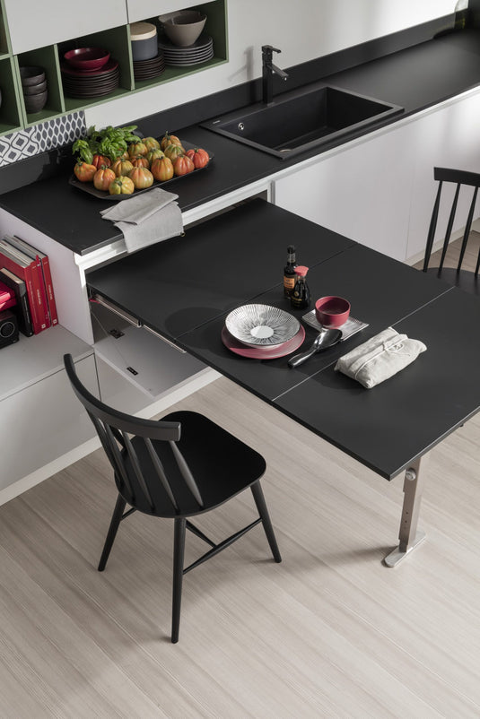 Salice Atim T-Able pull-out table extended