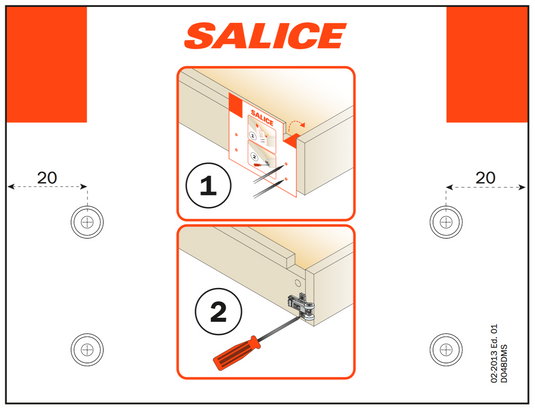 Salice Stabiliser Kit for Drawers