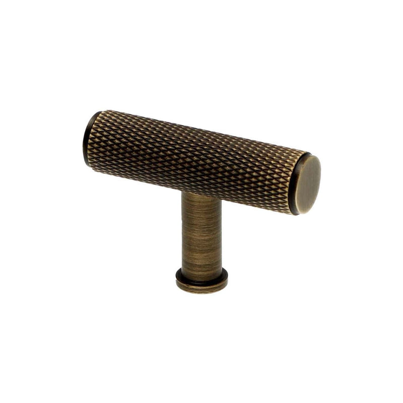 Load image into Gallery viewer, Alexander and Wilks - Crispin Knurled T-bar Cupboard Knob

