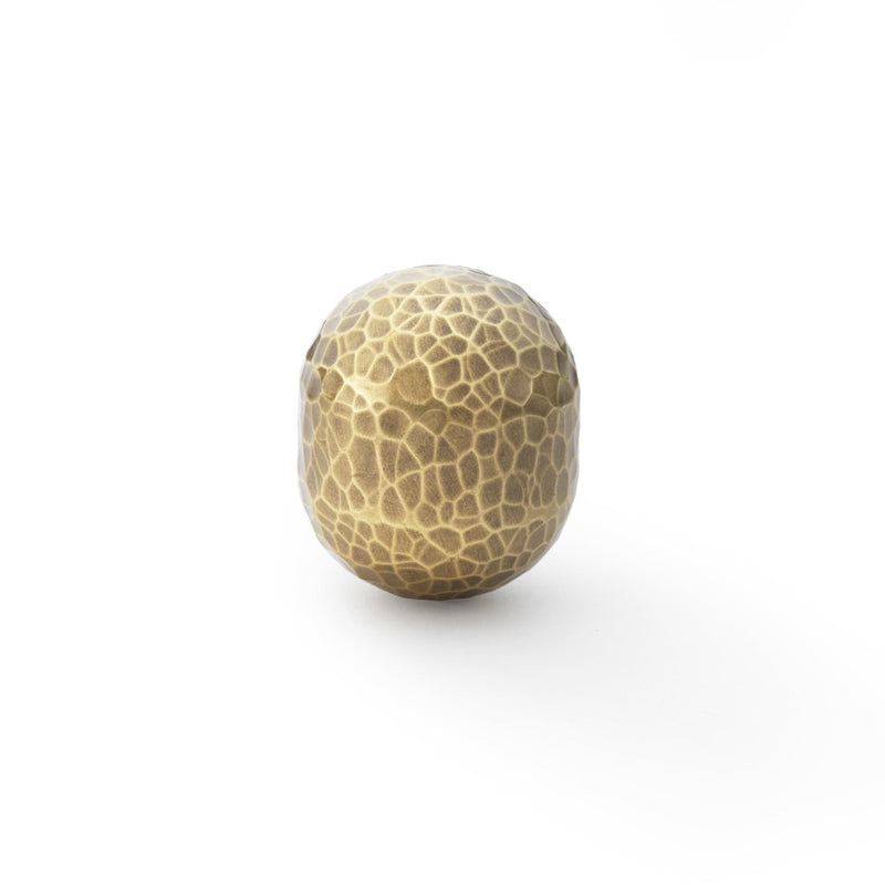 Load image into Gallery viewer, Alexander and Wilks Patrice Hammered Vertical Oval Cupboard Knob
