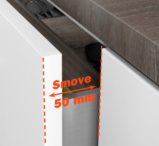 Salice F70 Smove Full Extension Heavy Duty Soft Close Drawer Runner